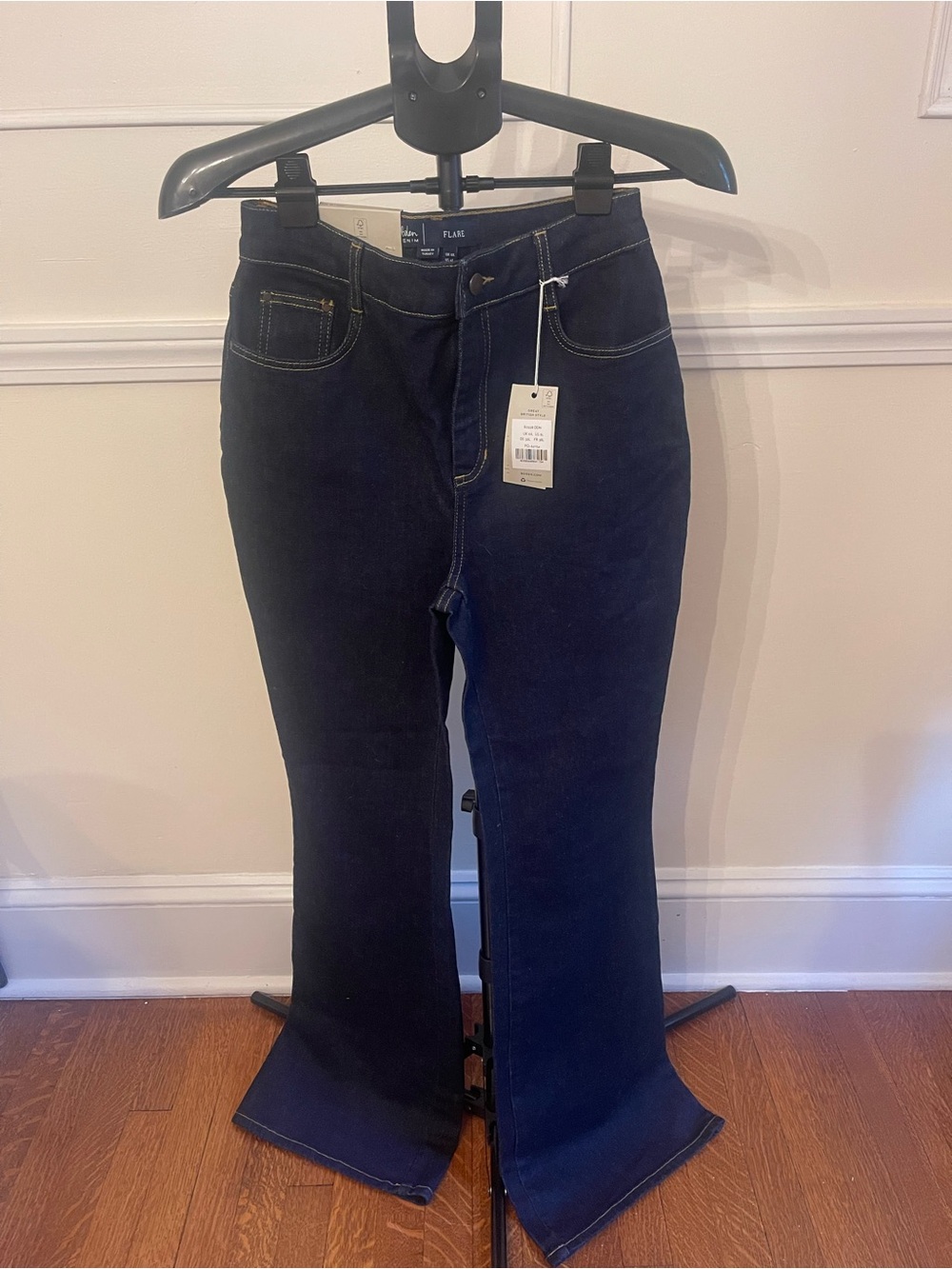 Boden Dark Blue Flared Jeans